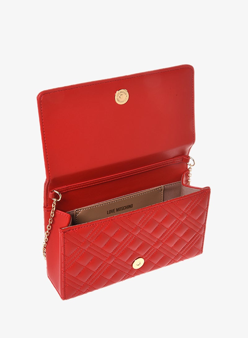 Love Moschino Smart Daily Quilted PU Crossbody Bag - Image 4